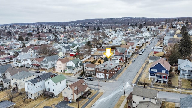 birds eye view of property featuring a residential view