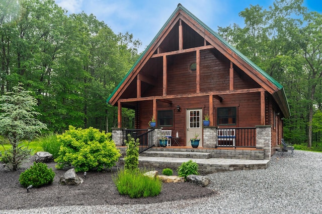 65 Poho Cir, Lehighton, PA 18235 - view of front facade with covered porch