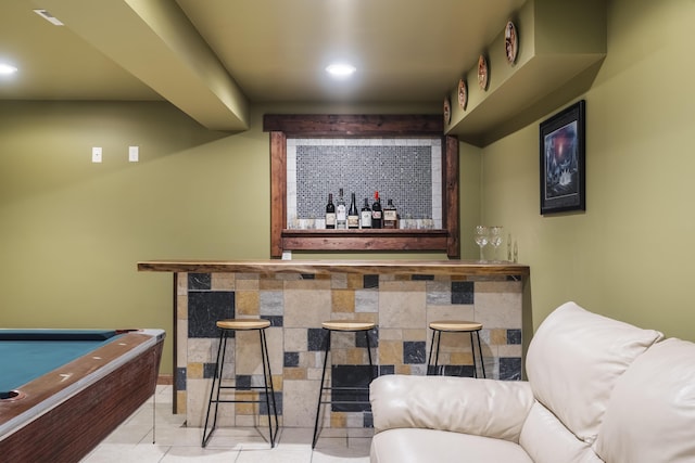 65 Poho Cir, Lehighton, PA 18235 - indoor dry bar with recessed lighting and tile patterned floors