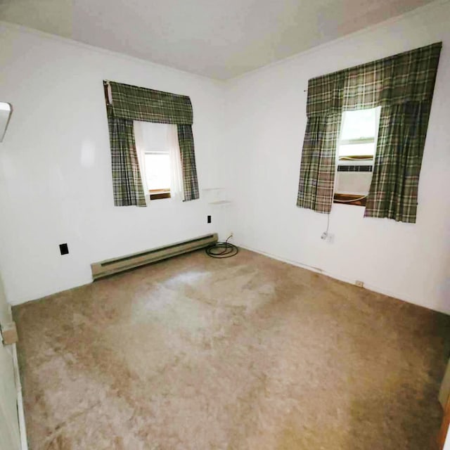 1119 Porter Dr, Bushkill, PA 18324 - carpeted spare room featuring a baseboard radiator