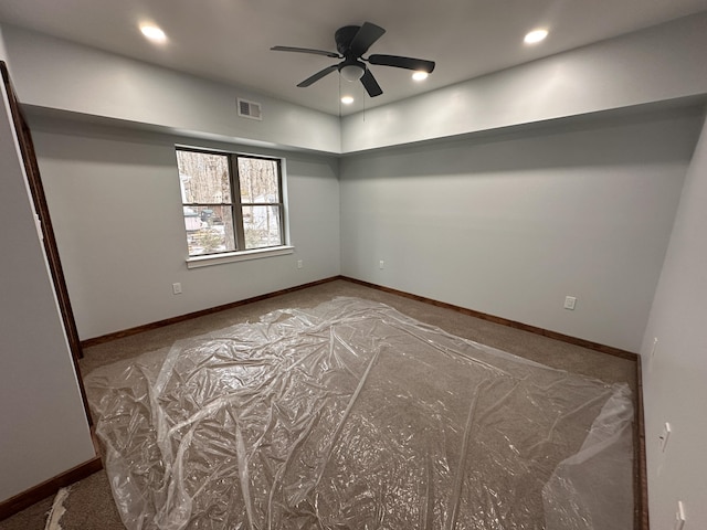 39 Wolf Way, White Haven, PA 18661 - unfurnished bedroom featuring recessed lighting, carpet floors, baseboards, and visible vents