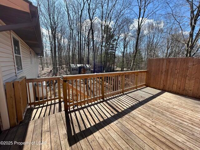 8 Tulip Ln, Thornhurst, PA 18424 - view of wooden terrace