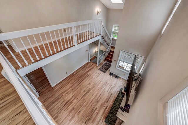 14 Ace Ln, East Stroudsburg, PA 18301 - living room with a towering ceiling and wood finished floors
