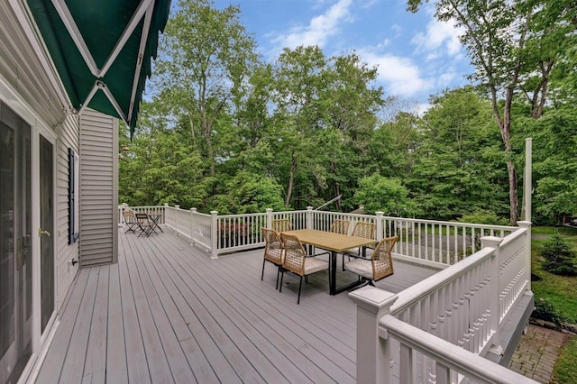14 Ace Ln, East Stroudsburg, PA 18301 - wooden deck with outdoor dining area