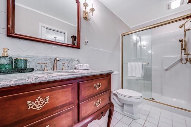 14 Ace Ln, East Stroudsburg, PA 18301 - full bath with tile patterned flooring, toilet, a stall shower, and vanity