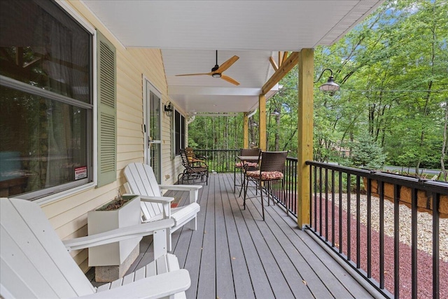 71 Pope Ln, Albrightsville, PA 18210 - porch with ceiling fan