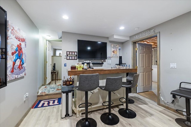 71 Pope Ln, Albrightsville, PA 18210 - indoor dry bar with wood finished floors and recessed lighting