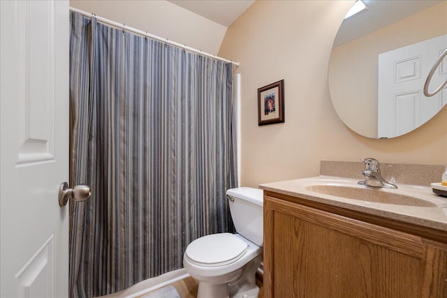 71 Pope Ln, Albrightsville, PA 18210 - bathroom featuring vanity and a shower with shower curtain