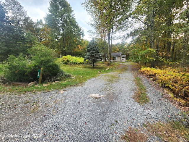 view of street featuring driveway