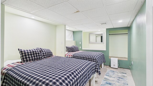 112 Moshannon Dr, Pocono Lake, PA 18347 - bedroom with a paneled ceiling