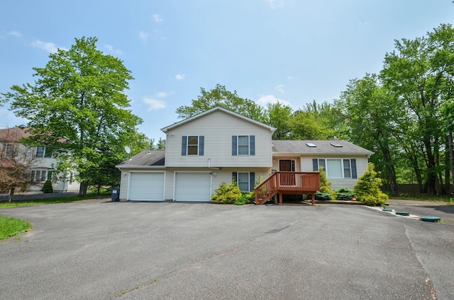 1214 Shadblow Rd, Pocono Summit, PA 18346 - split level home with asphalt driveway