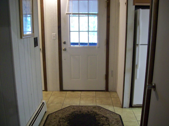 2112 Yorkshire Ct, Bushkill, PA 18324 - doorway featuring light tile patterned flooring and baseboard heating