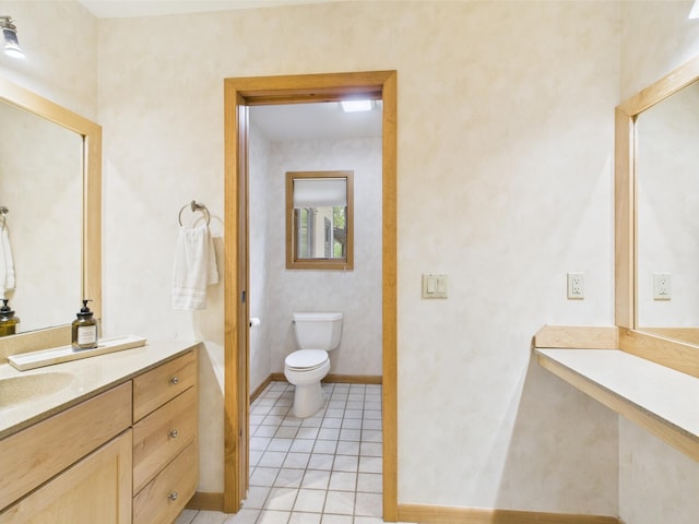 140 Boones Trl, Pocono Pines, PA 18350 - full bathroom featuring vanity, tile patterned flooring, and toilet