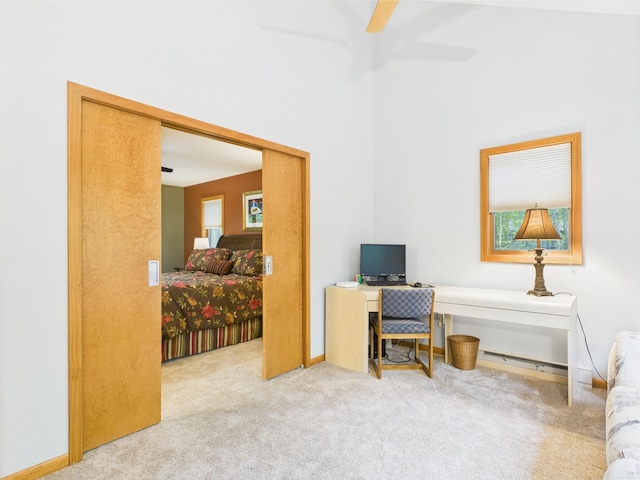 140 Boones Trl, Pocono Pines, PA 18350 - office featuring carpet floors and a ceiling fan