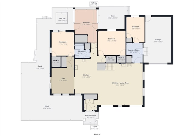 140 Boones Trl, Pocono Pines, PA 18350 - room layout