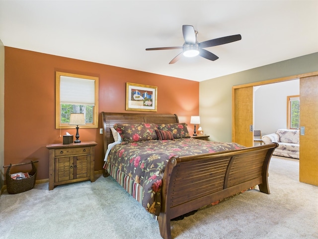 140 Boones Trl, Pocono Pines, PA 18350 - bedroom featuring carpet floors and ceiling fan