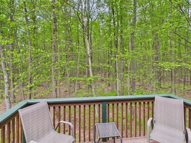 140 Boones Trl, Pocono Pines, PA 18350 - deck with a view of trees