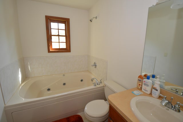 141 Fergus Way, Tobyhanna, PA 18466 - bathroom with a jetted tub and vanity