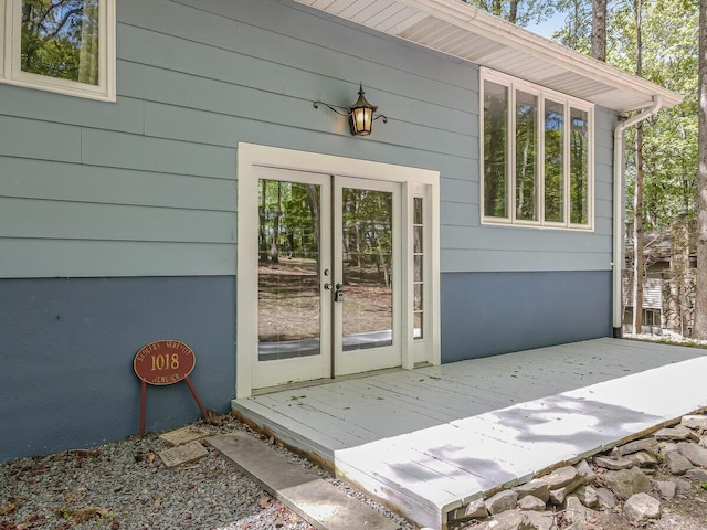 235 White Pine Ln, Pocono Lake, PA 18347 - entrance to property with french doors