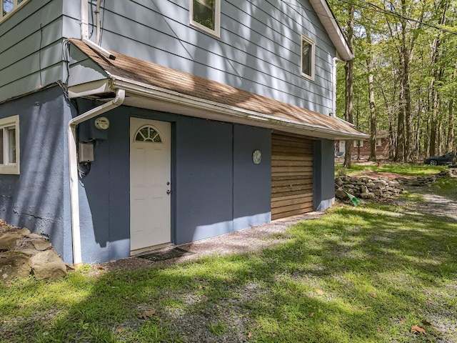 235 White Pine Ln, Pocono Lake, PA 18347 - property entrance with a lawn