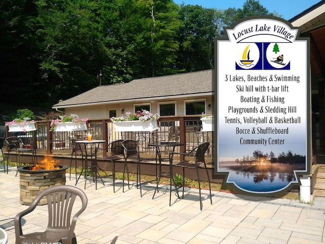 235 White Pine Ln, Pocono Lake, PA 18347 - view of patio / terrace