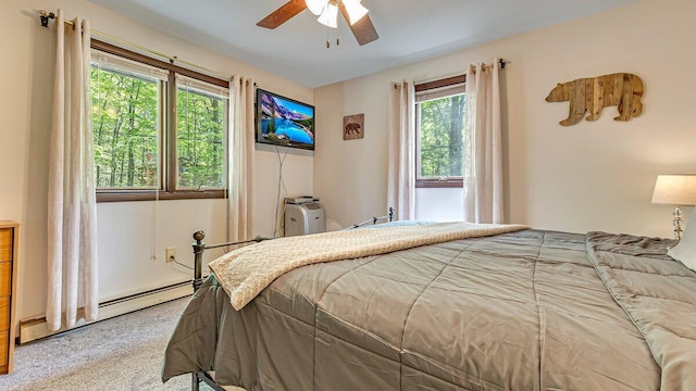 235 White Pine Ln, Pocono Lake, PA 18347 - bedroom featuring carpet flooring and a ceiling fan