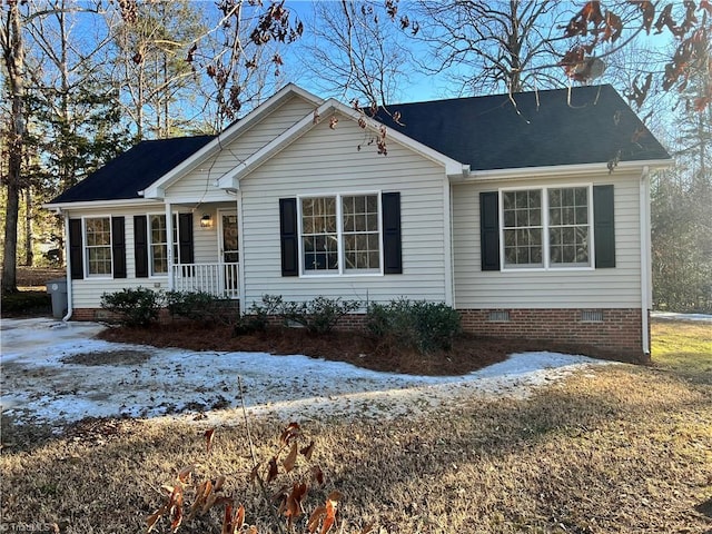 view of ranch-style house