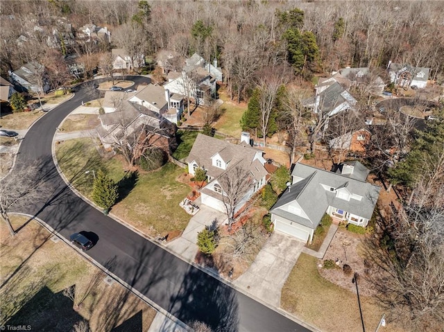 bird's eye view featuring a residential view