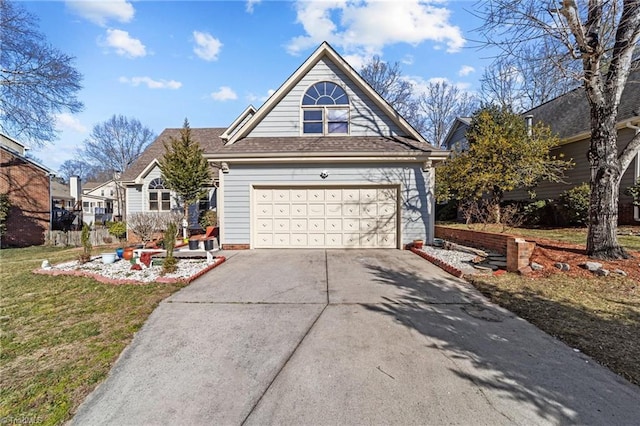 view of front of home with concrete driveway