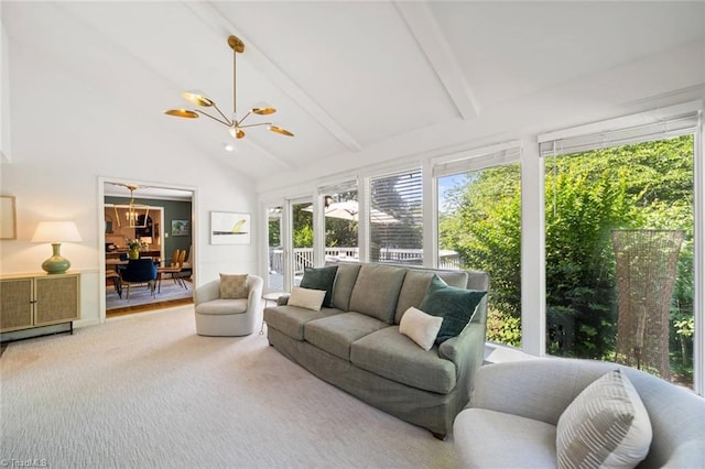948 Kenleigh Cir, Winston-Salem, NC 27106 - sunroom / solarium with a chandelier and healthy amount of natural light