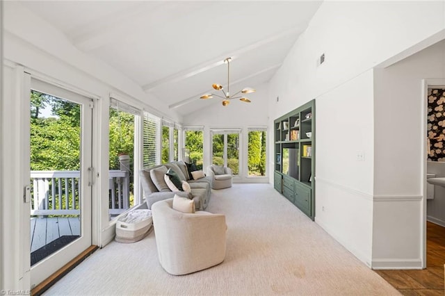 948 Kenleigh Cir, Winston-Salem, NC 27106 - sunroom with a chandelier