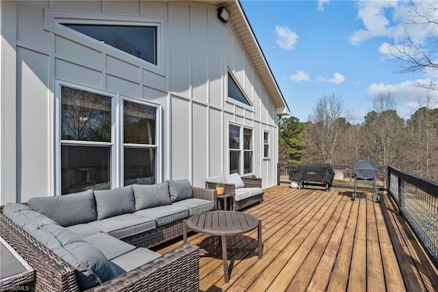 4420 Bunton Swaim Rd, Liberty, NC 27298 - wooden deck featuring an outdoor hangout area