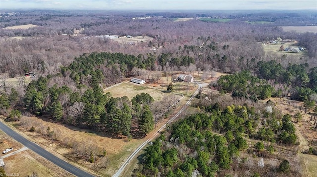 4420 Bunton Swaim Rd, Liberty, NC 27298 - aerial view with a rural view and a forest view