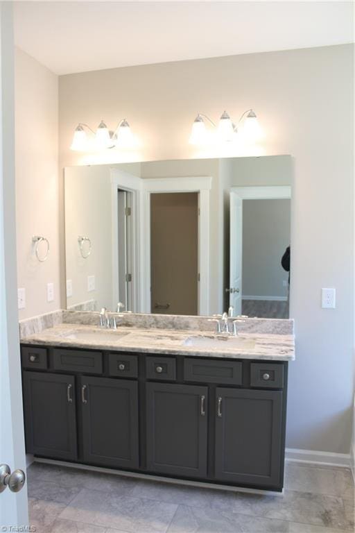 bathroom with vanity