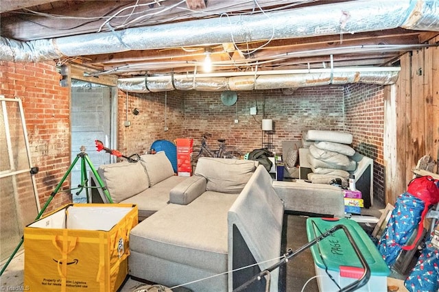 view of storage room