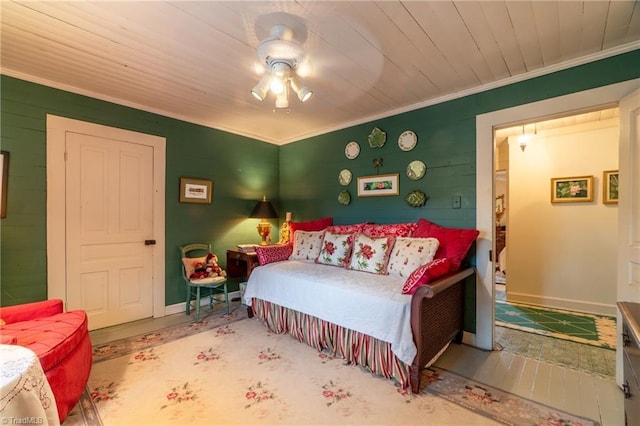 3775 Friendship Ledford Rd, Winston-Salem, NC 27107 - bedroom featuring crown molding, baseboards, and ceiling fan