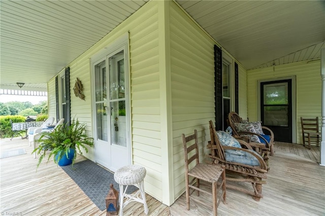 3775 Friendship Ledford Rd, Winston-Salem, NC 27107 - deck featuring covered porch and french doors