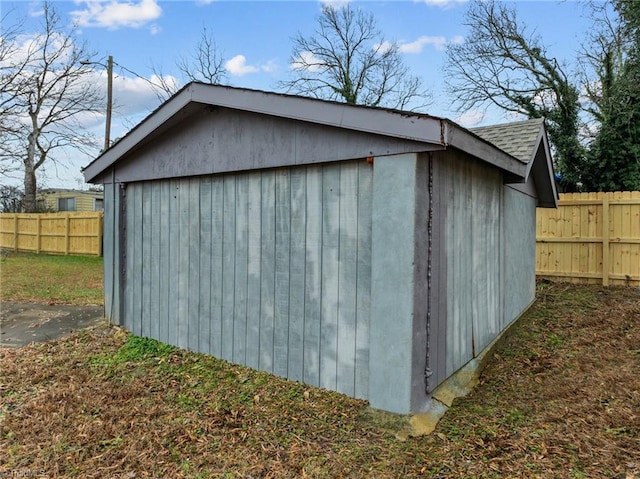 view of outdoor structure