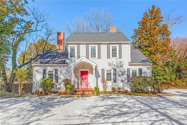 view of colonial inspired home