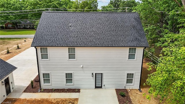 1329 Union Cross Rd, Kernersville, NC 27284 - rear view of property with roof with shingles and a patio