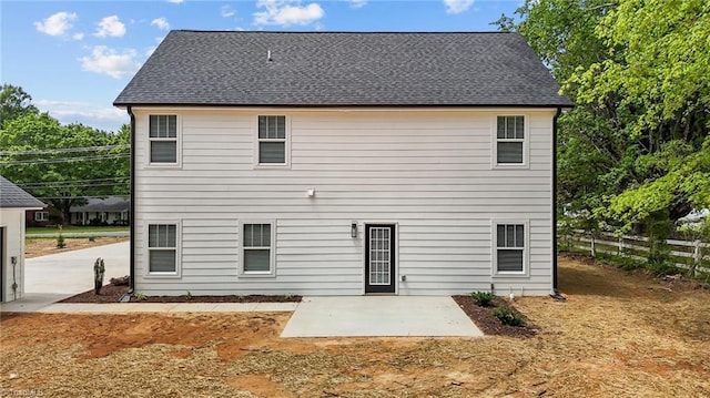 1329 Union Cross Rd, Kernersville, NC 27284 - back of property with a patio area, fence, and a shingled roof