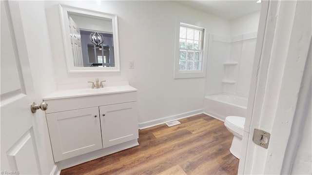 1023 Spring St, Mount Airy, NC 27030 - bathroom featuring vanity and wood finished floors