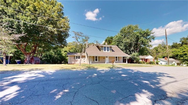 1023 Spring St, Mount Airy, NC 27030 - view of front of house with covered porch