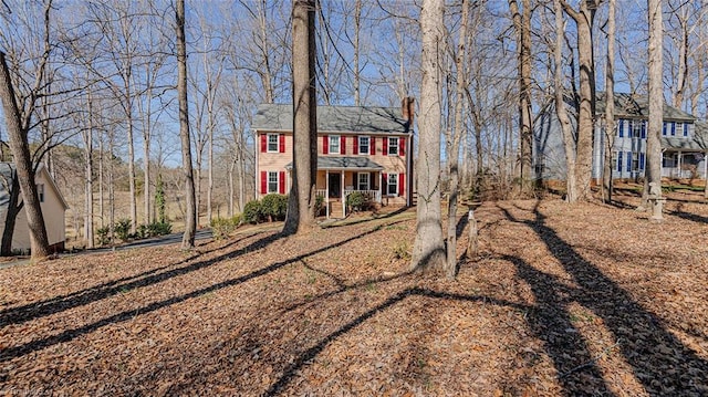 view of colonial house