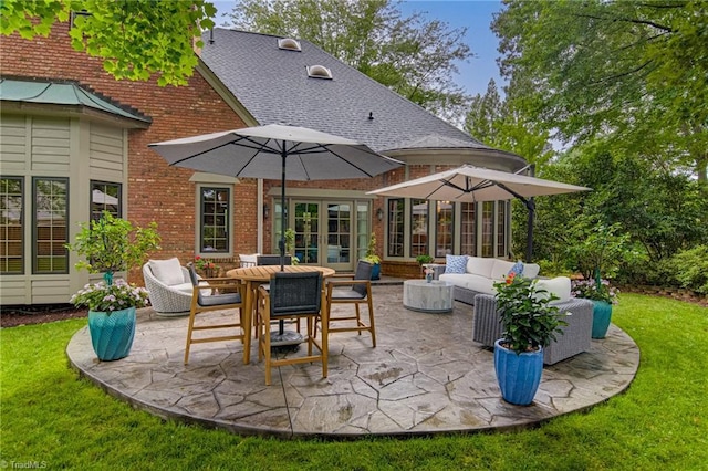 3705 Bradwyck Cir, Winston-Salem, NC 27104 - view of patio / terrace with an outdoor living space