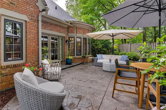 3705 Bradwyck Cir, Winston-Salem, NC 27104 - view of patio with outdoor lounge area