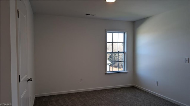 view of carpeted empty room