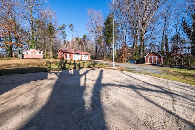 view of street featuring driveway