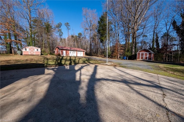 view of road featuring driveway