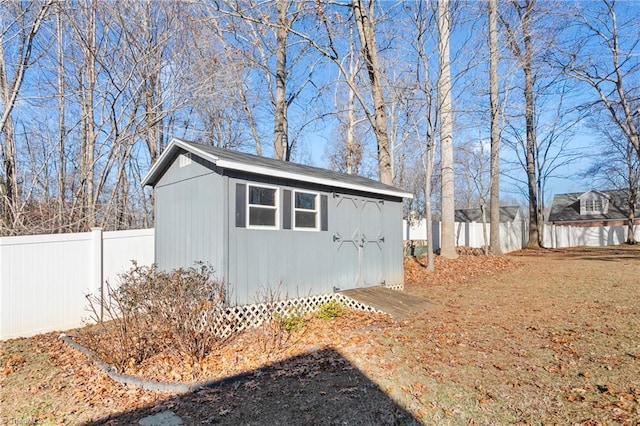 view of outbuilding